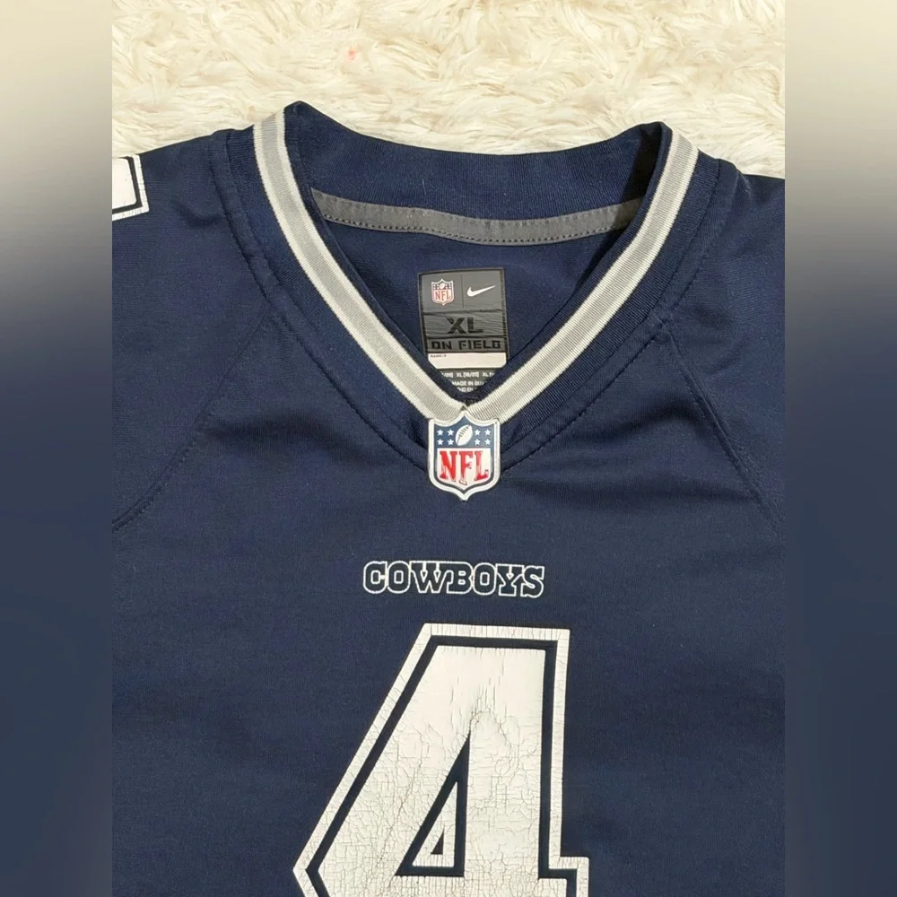 Dallas Cowboys Dak Prescott #4 Nike On Field Youth XL (18/20) NFL Jersey